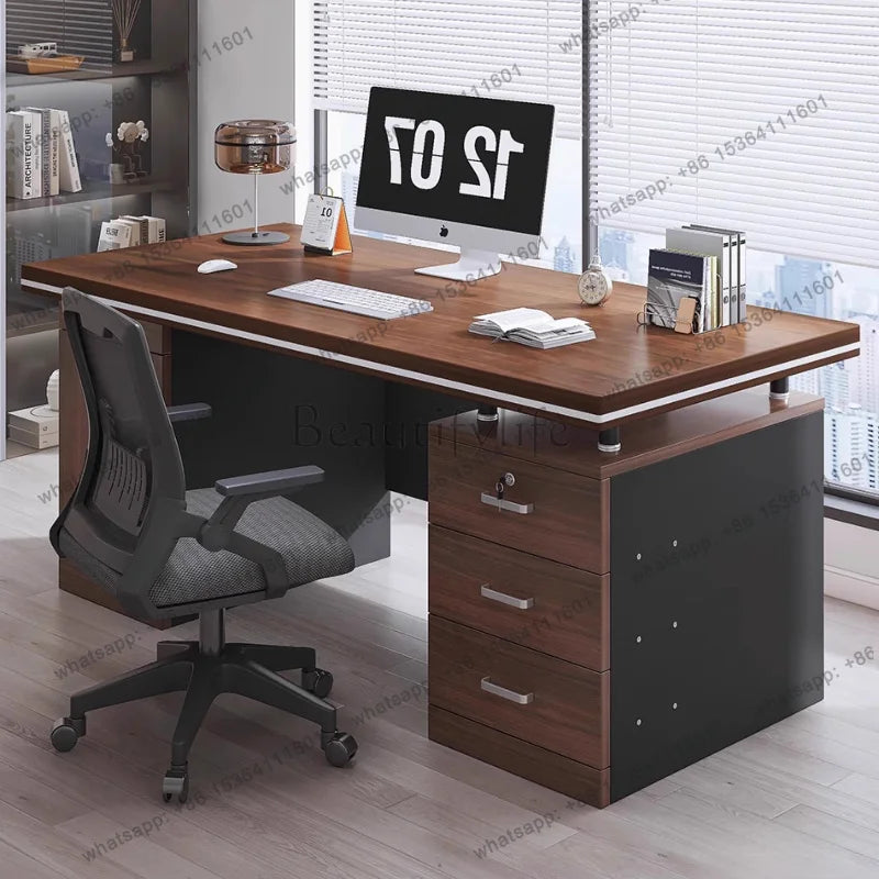FG Display Luxury Office Desk Bedroom Reception Design Drawers Office Desk Unique Storage Universal Tavolino Postmodern Furnitur