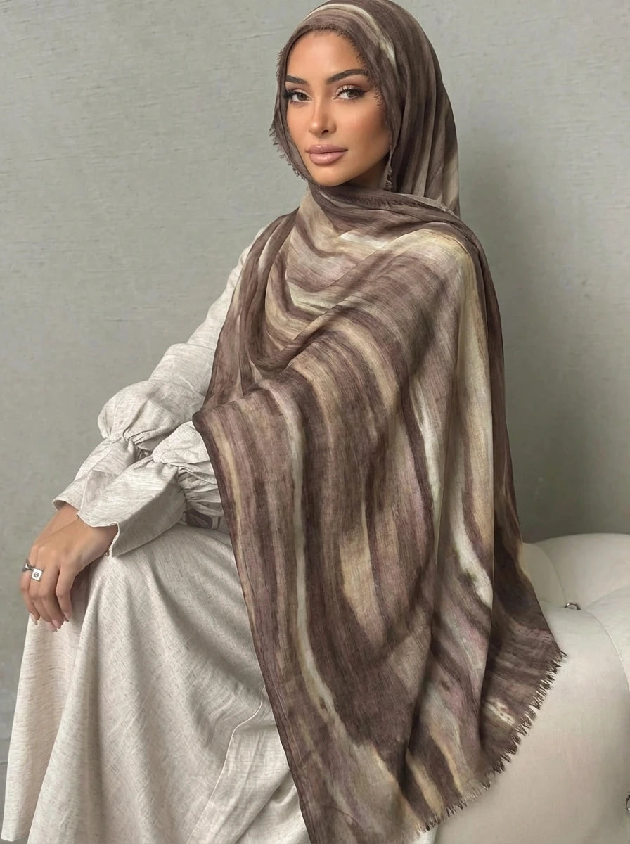 Women Big Size Plain Solid Cotton Rayon Crease Hijab Scarf Lady High Quality Wraps and Shawls Musulman Headband Islamic Turban