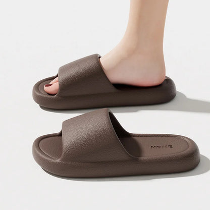 Soft Sole EVA Home Slippers For Women Thick Platform Home Bathroom Slides Woman Summer Non Slip Beach Flip Flops Couple Sandals