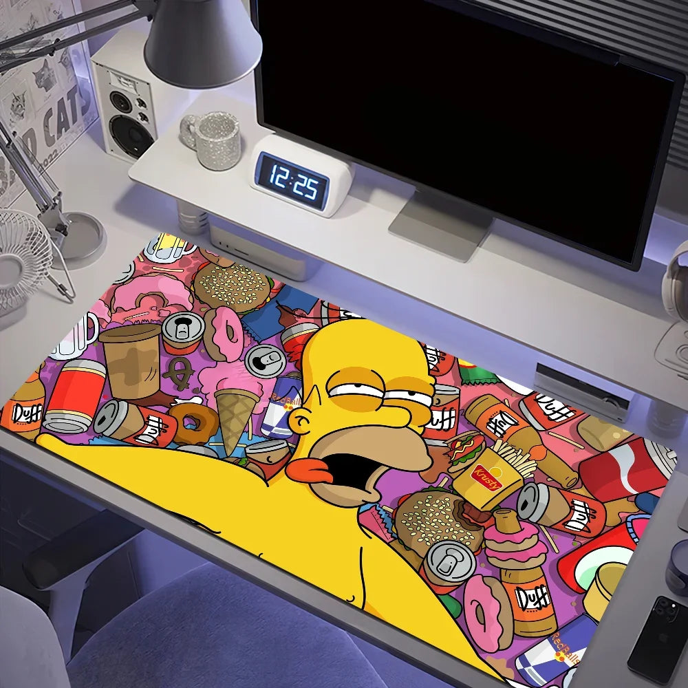 Cartoon T-The Cool S-Simpsons For Keyboard Office Large Mouse Mat Pad Computer Game Big Anti-slip Rubber PC Mice