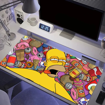 Cartoon T-The Cool S-Simpsons For Keyboard Office Large Mouse Mat Pad Computer Game Big Anti-slip Rubber PC Mice