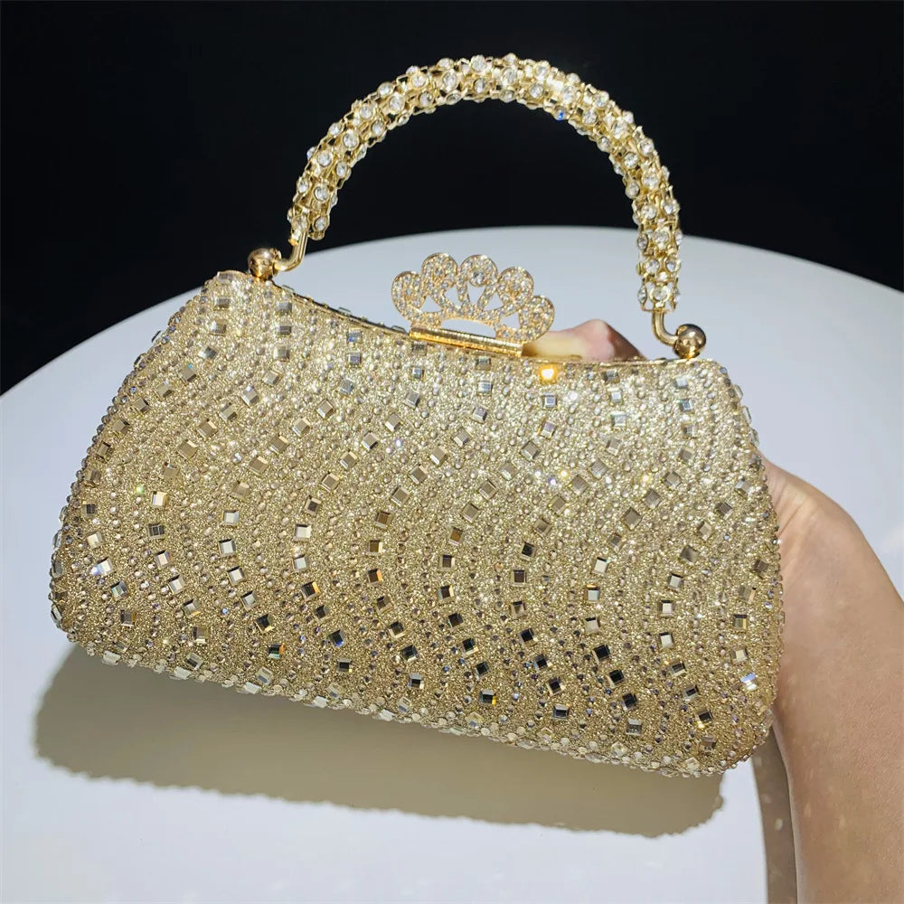Elegant Purse Trend Luxury Designer Chain Shoulder Bag Women's Handbags Wallets Evening Bags for Wedding Bolso 2026 New Gift