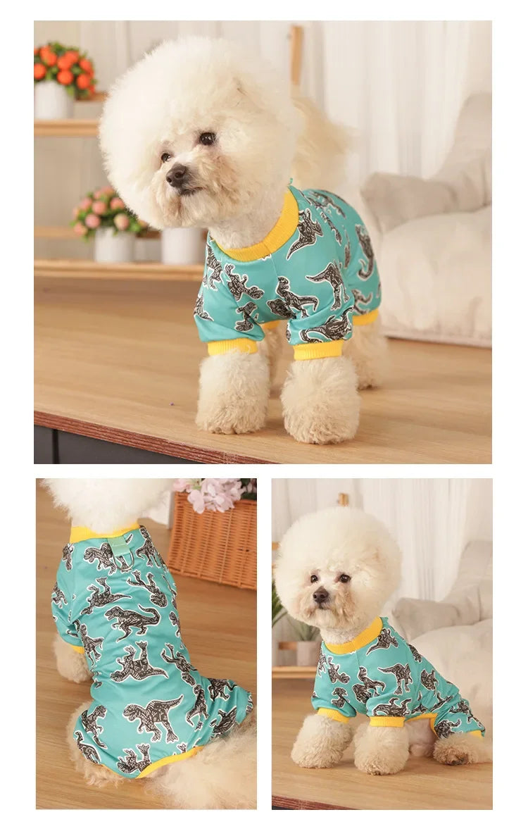 Dog Pajamas for Small Dogs Girl Boy Puppy Pjs Summer Pet Onesies for Chihuahua Yorkie Teacup Cute Soft Material Stretch Outfit
