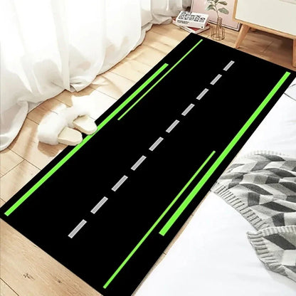 Styles Motorcycle Garage Display Carpet Floor Mat Moto Electric Vehicle Mat Garage Racing Entrance Anti Slip Doormat Bedroom Rug