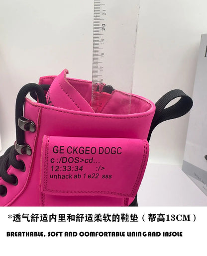 2025 Spring and Autumn Men Male Ruffian Handsome Fried Street High-top Trend Increases Thick Bottom Niche Trend Chelsea Boots