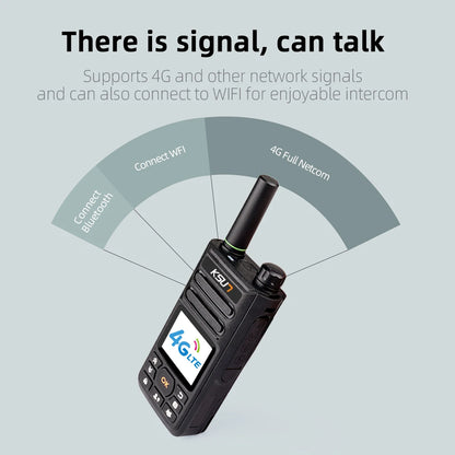 KSUT ZL10 Zello Walkie Talkie 4g Radio Work With Sim Card Blue Tooth Long Range Two Way Radio Walkie Talkie Profesional Powerful
