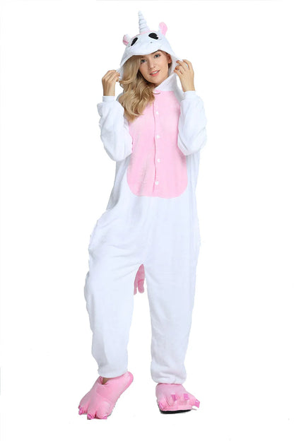Women Cartoon Onesies Animal Pajamas Kigurumi Unicorn Onesie For Adults Long Sleeve Pyjamas Halloween Anime Cosplay Costumes