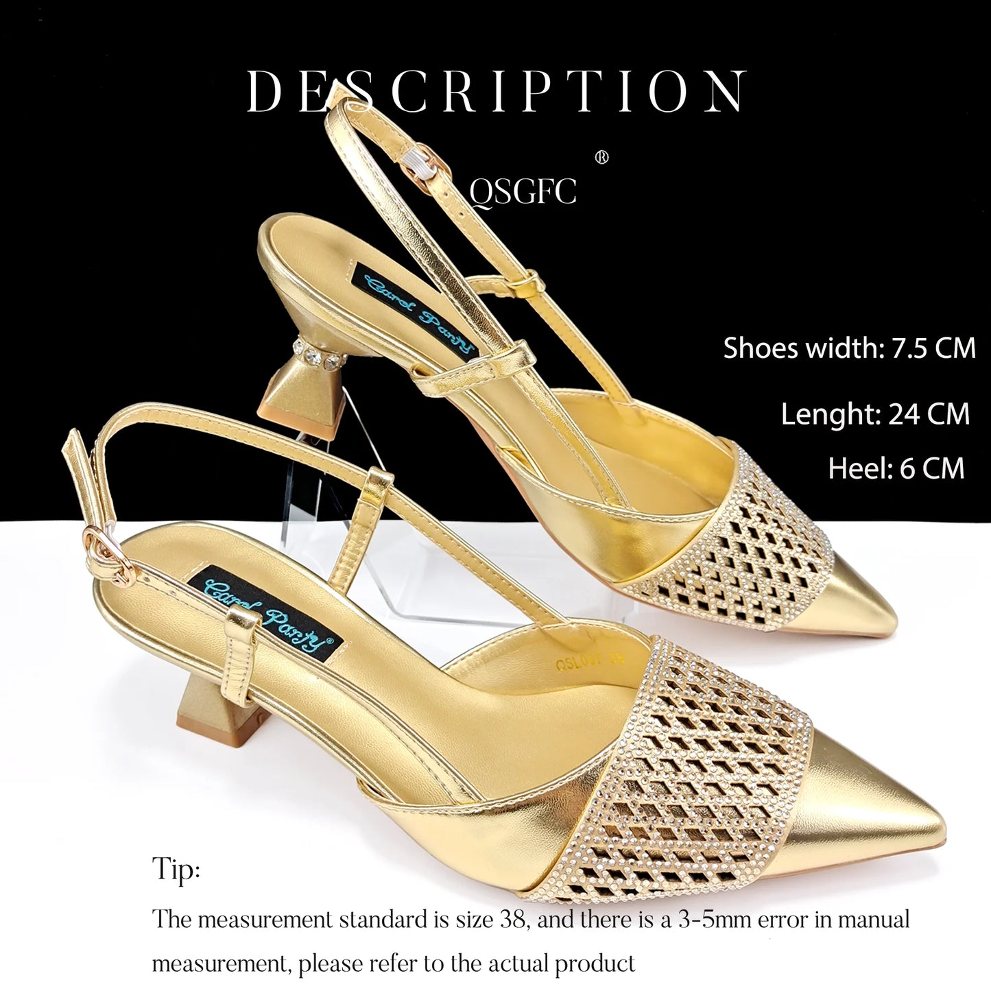 Fashion Three-Dimensional Hard Bag Sequins Decoration Lady Fashion Elegant Shoes and Bag Set Women Shoes