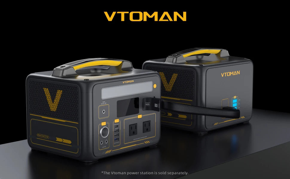 VTOMAN 600W Extra Battery 640Wh for VTOMAN JUMP600X Power Station Backup LiFePO4 Home Outdoor Camping