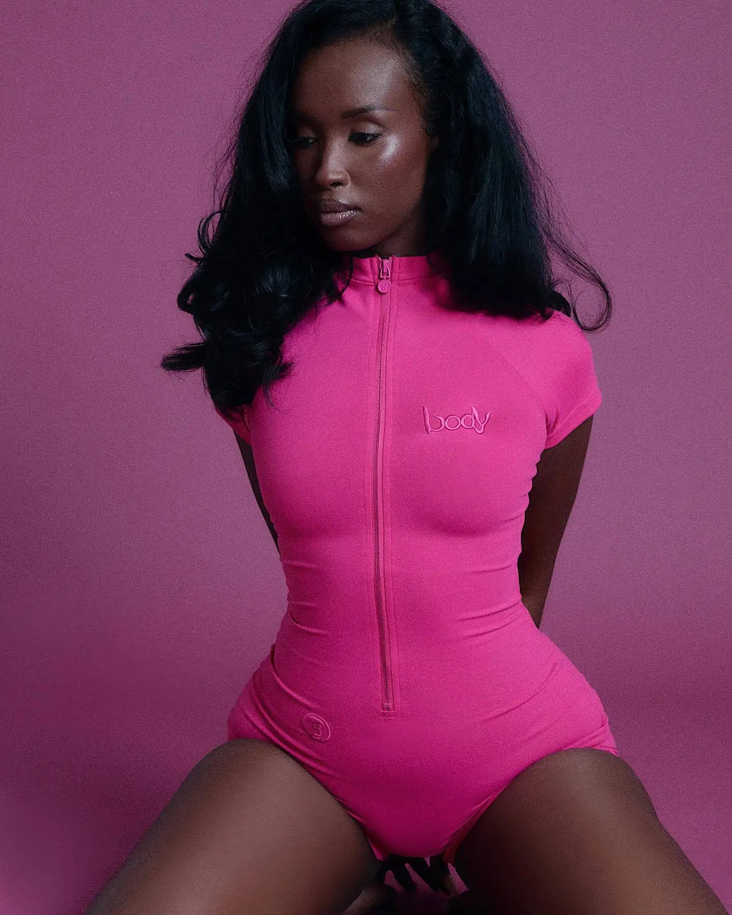 STYLISH LADY Embroidery Yoga Workout Bodysuit 2026 Summer Women High Stretch Zip Front Short Sleeve Sports One Piece Romper