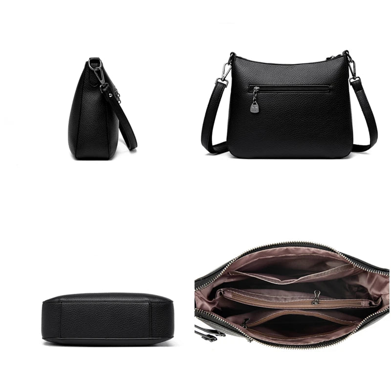 Luxury Leather Large Capacity Handbags Women Bags Designer Tote Bag Shoulder Crossbody Sac Ladies Shopping Messenger Bags