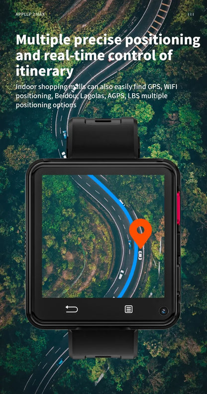 New LOKMAT APPLLP 2 MAX 4G Smart Watch Men 2.64 Inch Large Screen 4GB 64GB Google Play Game Waterproof Android 11.0 Smartwatch