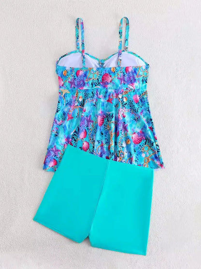 2026 Large Plus Size Swimsuit Women 2 Pieces Strappy Beach Dress Swimwear Female Bathers Bathing Swimming Swim Suit Beachwear