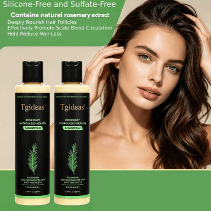 Rosemary Hair Growth Shampoo Organic Rosemary Oil Deeply Nourish Hair Follicles Promote Scalp Blood Circulation Reduce Hair Loss