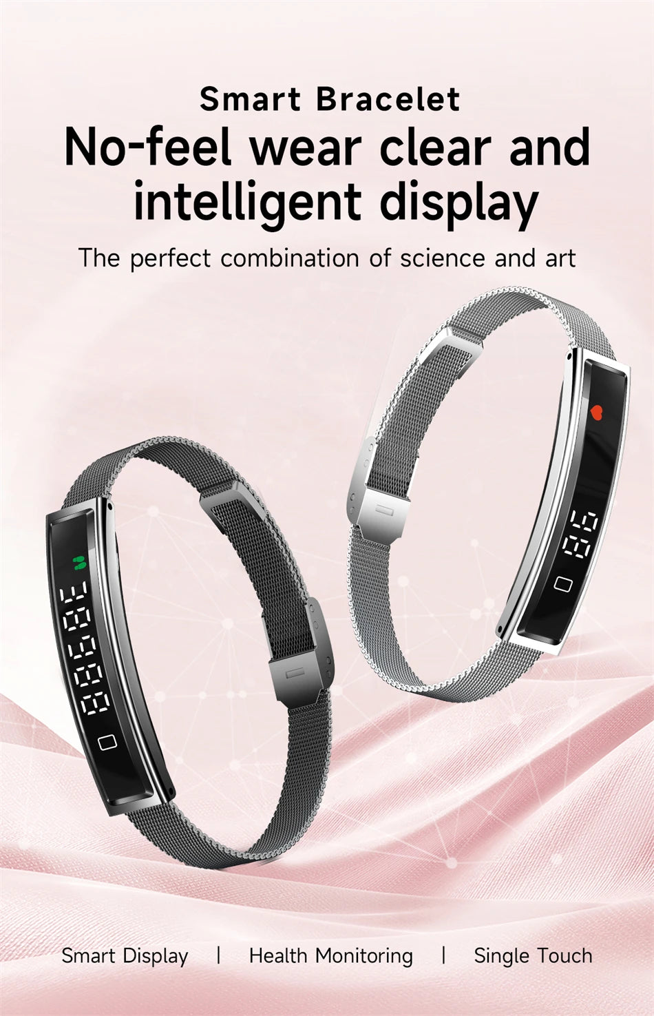 New Sports Waterproof Smart Band Bracelet Gesture Control Heart Rate Blood Oxygen Sleep Monitor Pedometer Screen Smartwatch 2026