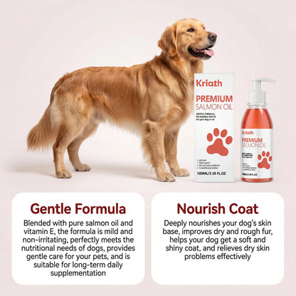 100ml Pure Salmon Oil for Dogs and Cats Omega 3 Fatty Acids Liquid Skin and Coat Supplement Joint Support Pet Health Supplies