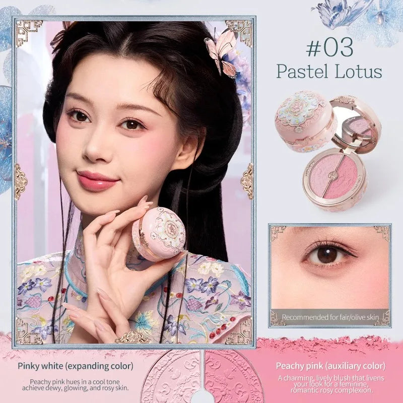 Flowerknows Butterfly Cloud Collar Collection Gift Set Makeup Kit Blush Lipstick Eyeshadow Palette All In One Box For Women