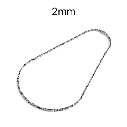 NeeTim 2mm 3mm Black Moissanite Tennis Necklace s925 Sterling Silver with White Gold Plated Neck Chain Necklaces for Women Man