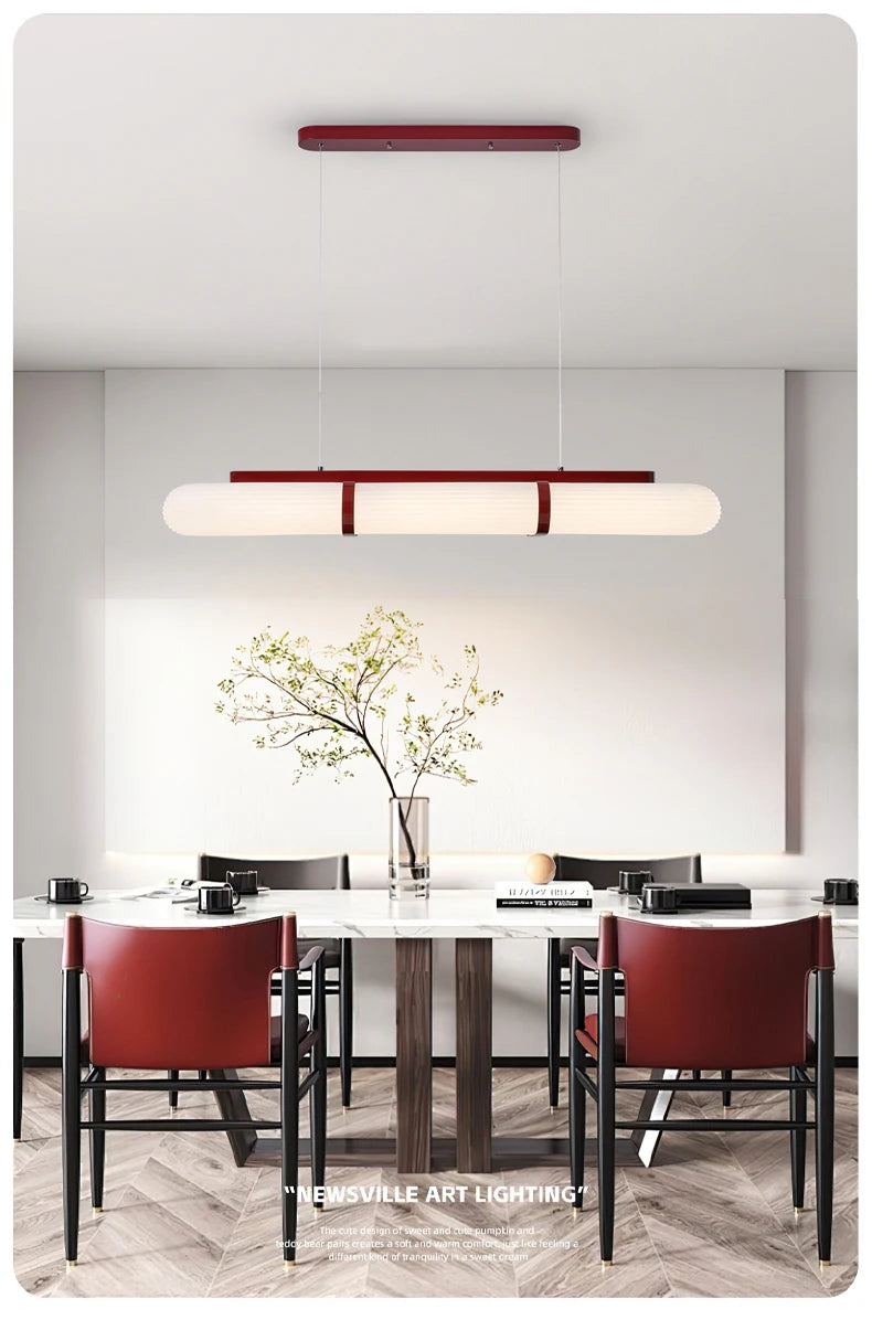 Minimalist Design LED Lights Modern Long Acrylic Ceiling Chandelier For Dining Room Kitchen Bar Luxury Home Interior Decoration