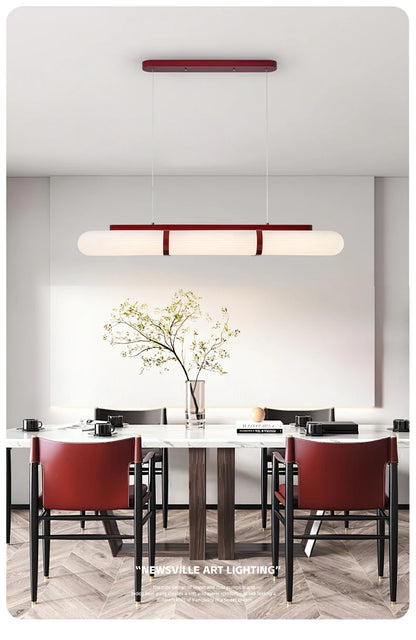 Minimalist Design LED Lights Modern Long Acrylic Ceiling Chandelier For Dining Room Kitchen Bar Luxury Home Interior Decoration