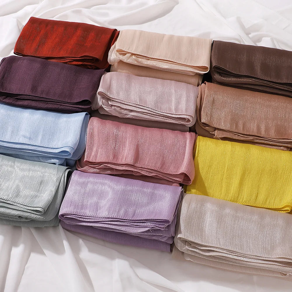 Premium Chiffon Hijabs For Woman Soft Long Turban Veil Scarves Muslim Hijab Shawls Islam Women Head Wraps Accessoires Ramadan