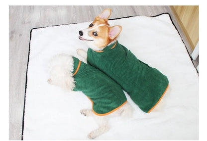 New Dog Bathrobe Absorbent Pet Quick Drying Bath Towel Dog Bath Towel Large Small Dogs Clean Absorbent Bathrobe Cat Pet Products