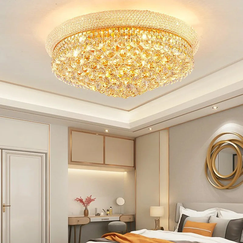 Luxury Crystal Led Ceiling Lights for Living Room Modern Ceiling Chandelier Dining Room Chandeliers Lighting Lamps Ceilings Lamp