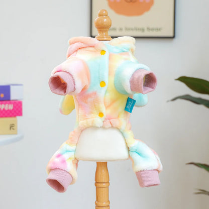 Fleece Halloween Costumes For Dog Soft Warm Funny Pet Overall Puppy Clothing XS XL Yorkshie Terrier Chihuahua Tracksuit Cat Item