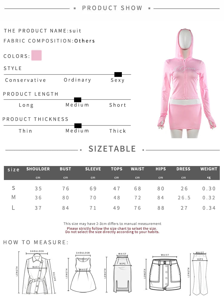 Kliou Casual Sporty 2 Piece Set Woman Letter Print Zip Cardigan Full Sleeve Hooded Jacket+Contrast Patchwork Shorts Simple Suits