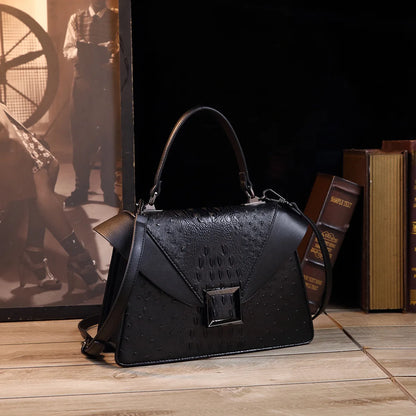 Luxury Designer Brand New Cowhide High Quality Crocodile Print Handbag Women's Fashion Single Shoulder Crossbody Bag Hot Sale