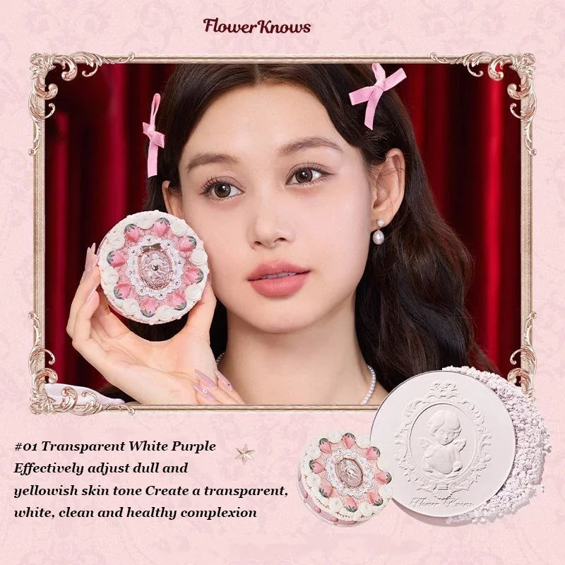 Flower Know Strawberry Cupid Box Collection Make Up Sets Cosmetics Full Set Palette Pressed Powder Blush Lipstick Mystery Box