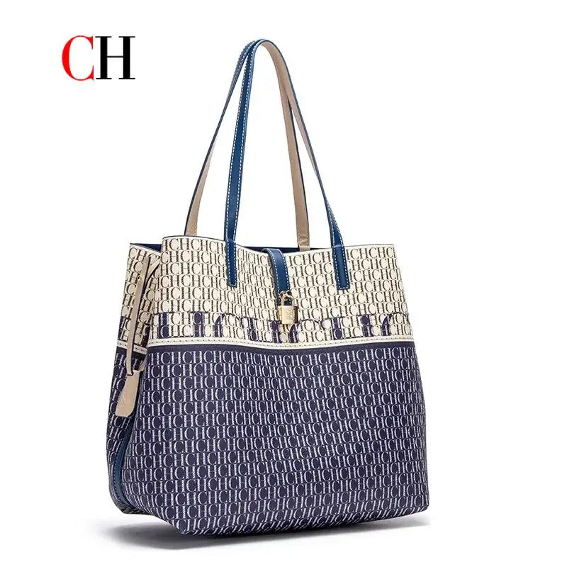 CH Ladies Handbag Large Capacity Shoulder Bag Ladies Handbag Luxury Brand 2026 New Multifunctional Fashion Design Classic Retro