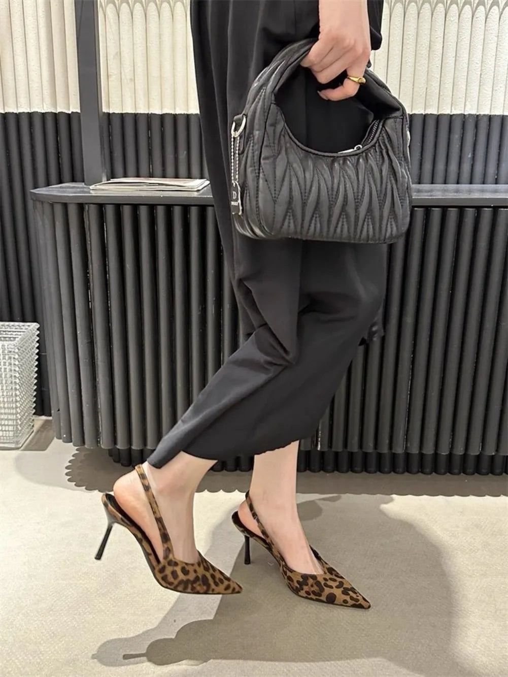 Luxury High Heels Sandals Women Sexy Pointed Toe Shoes for Woman Slippers New Party Shoes Pumps Elegant Slides Mujer Zapatos