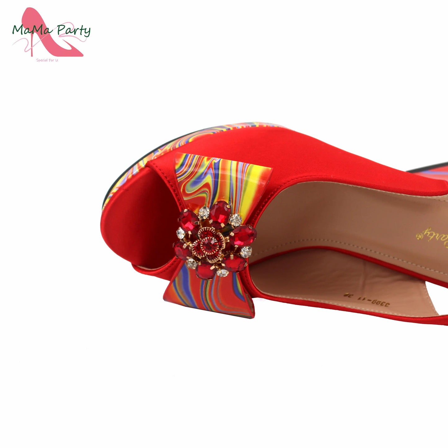 2024 New Design Italian Women Shoes and Bag to Match in Super High Heels in Yellow African Ladies Sandals for Wedding Party