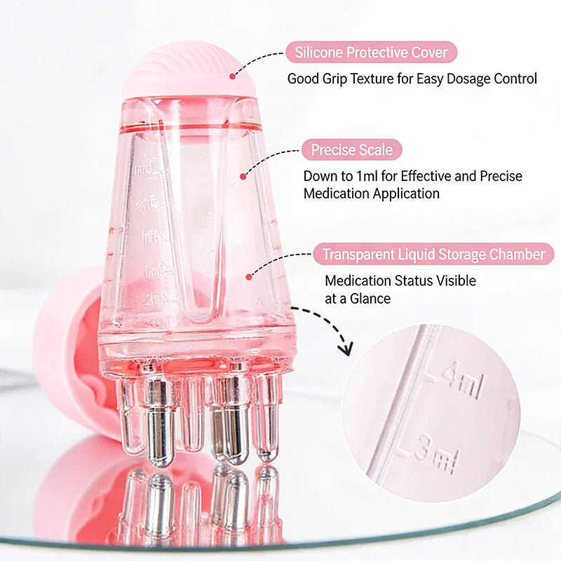 6ML Scalp Applicator Liquid Comb Essential Oil Portable Mini Massage Hair Growth Serum Oil Nourish Comb Hair Root Care Tools