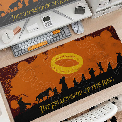 Washable Gaming Mouse Pad L-lord of the Rings PC Table Decoration Carpet XXL Gamer Stitch Edge Rubber Mice Mat Gadgets Keyboards