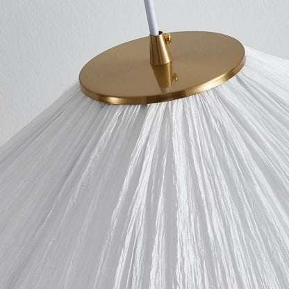 Nordic Minimalist Wabi Sabi Creamy Wind Fabric Chandelier Living Dining Room Bedroom Pendant Lights Home Hanging Lamp Fixture