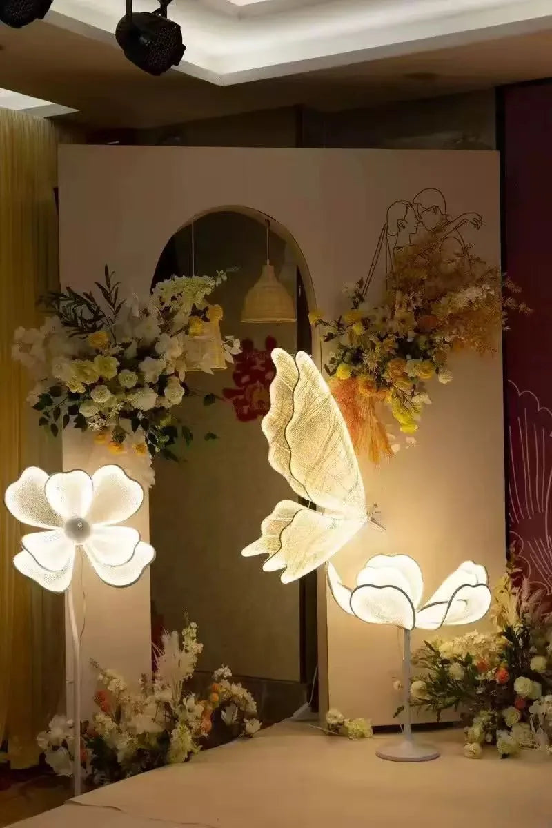 Wedding Light Decorations Butterfly Movement Modern Gold Romantic Butterfly LED Lights for Home Party Holiday Decor Lighting