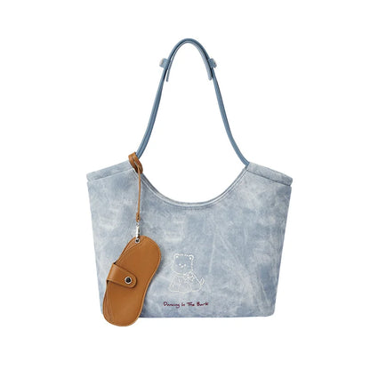 Semir Bag Women Tote Large Capacity Commute Shoulder Bag 2025 New Handbag Popular Underarm Bag Cartoon Print