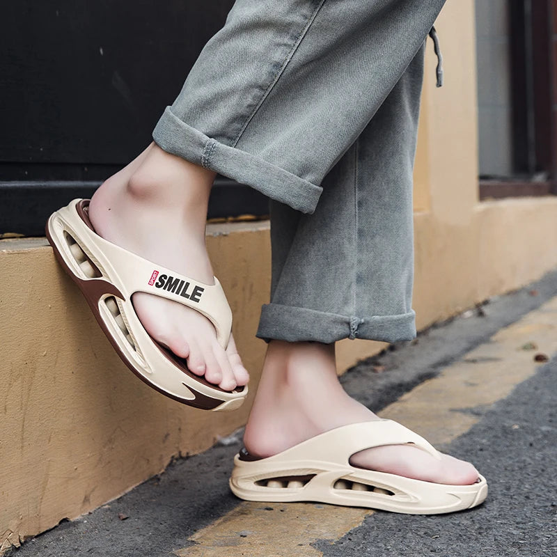 Summer Men's Slippers EVA Flip Flops Indoor Outdoor Comfortable Soft Slides Casual Shoes Men Beach Sandals Male House Slippers