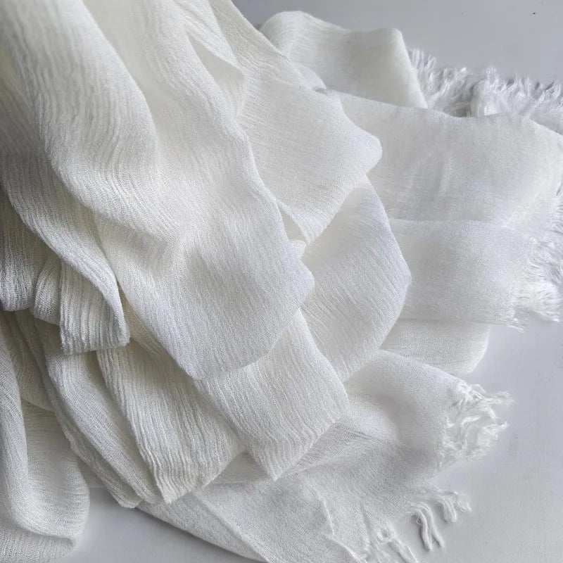 60 Color Cotton Crepe Shawl Headwraps Fashion Scarf Hijab For Women Veil Muslim Islam Hijab Cap Scarf For Muslim Shawl 200*90CM