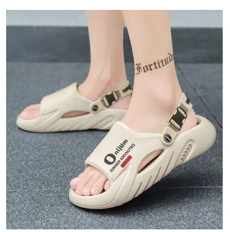 Male Flip Flops Massage Slippers Indoor Beach Clogs Outdoor Comfortable Sandals Soft Slides Men Casual Shoes Women Home Slippers