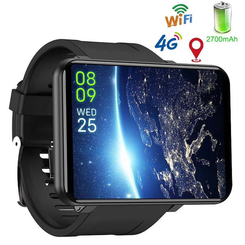 DM100 4G Smart Watch 2.86 Large Screen Android 7.1 Smartwatch 2700mAh Battery MTK6739 Quad Core 3GB/32GB 5.0MP Camera Wifi GPS