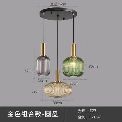 Modern LED Nordic Glass Pendant Lights Fixtures Bedroom Dinning Living Room Light Hanging Lamp Hanglamp Luminaire