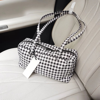 Brand Nylon Bowling Tote Bag Women Luxury Large Capacity Simple Versatile Shoulder Purse Ultralight Zipper Commuting Travel Bag
