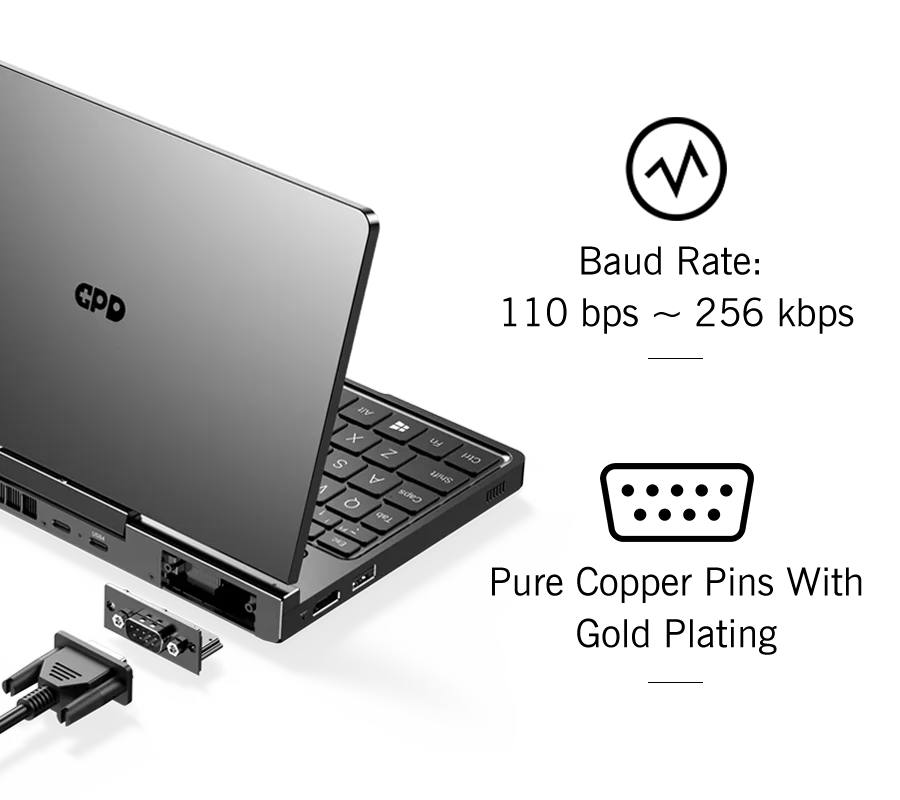 GPD Pocket4 2 in 1 Laptop Tablet 8.8 Inch 144Hz AMD AI 9 HX370 8840U 64GB 2TB NVMe Portable Palm Size Mini PC