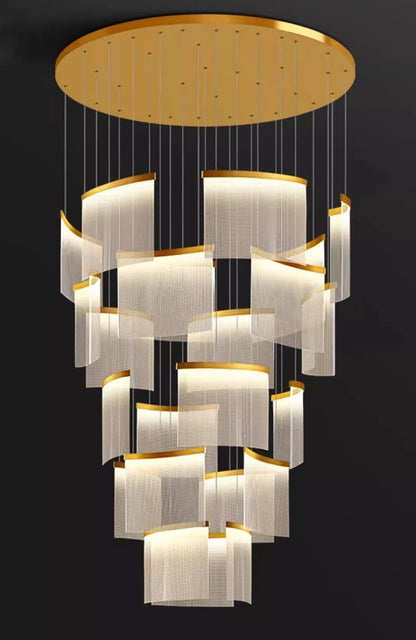 Modern home decor led lights pendant light lamps forstaircase Chandeliers for living room hanging light indoor lighting