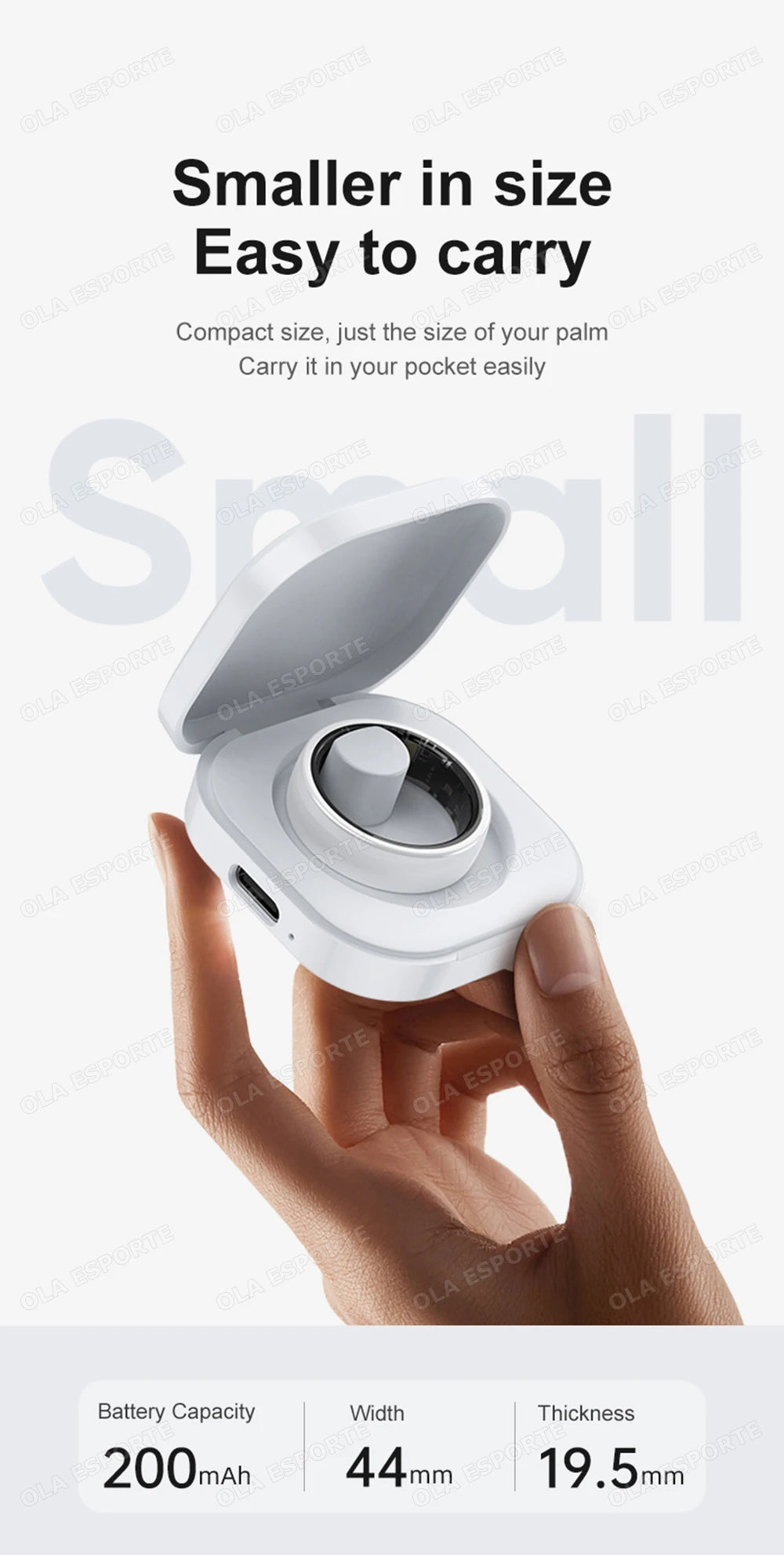 2026 New Hot Couple Smart Ring with Charging Case Heart Rate Sleep Health Monitor Pedometer Fashion Ceramic Ring For Android IOS