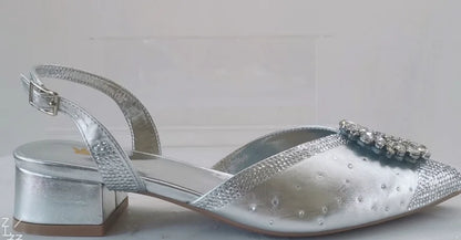 INSIGHTLINK Newest Golden Women High Heel with Bag Set Rhinestones Sandals Party Women's Shoes for Bridal Stiletto Luxury Pumps