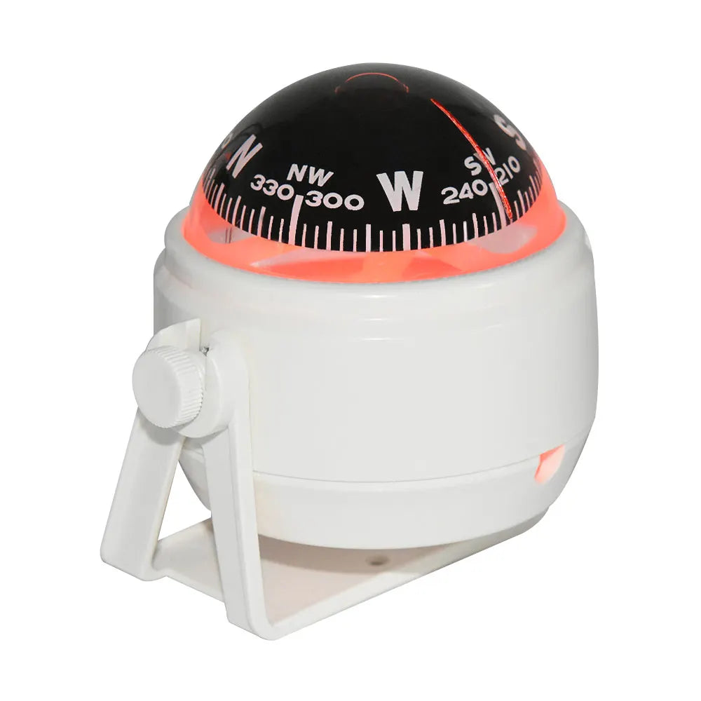Boat Compass Waterproof Nautical Compass Sea Pivoting Marine With Electronic LED Light For Marine Navigation Positioning